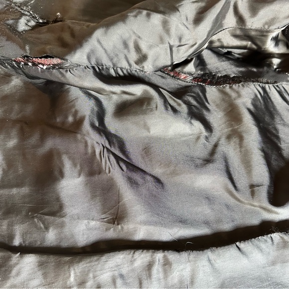 Laura Leigh Vintage Leather Biker Jacket Size Large Black Zip Front and Pockets - Picture 9 of 15